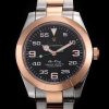 Rolex Air-King 116900 Rose Gold JF Factory Black Dial Replica Watch - UK Replica