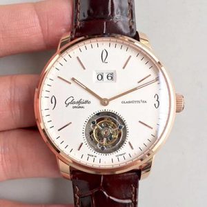 Glashutte Original Senator Excellence Tourbillon White Dial Replica Watch - UK Replica