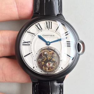 Ballon Bleu De Cartier Tourbillon White Dial Replica Watch - UK Replica