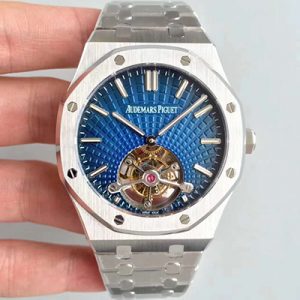 Audemars Piguet Royal Oak Tourbillon Extra Thin Blue Dial 26522 R8 Factory Replica Watch - UK Replica