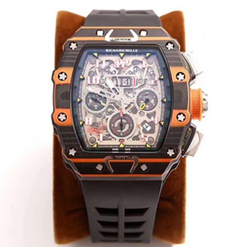 Richard Mille RM011-03 McLaren Automatic Flyback Chronograph KV Factory Skeleton Dial Replica Watch - UK Replica