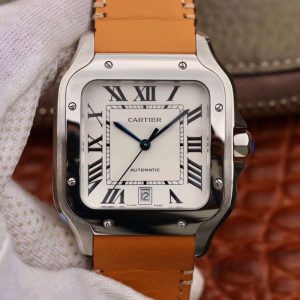 Cartier Santos De Cartier Large 2018 WSSA0009 KOR Factory White Dial Replica Watch - UK Replica