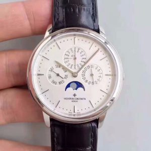 Vacheron Constantin Patrimony Perpetual Calendar 43175/000P-B190 White Dial Replica Watch - UK Replica