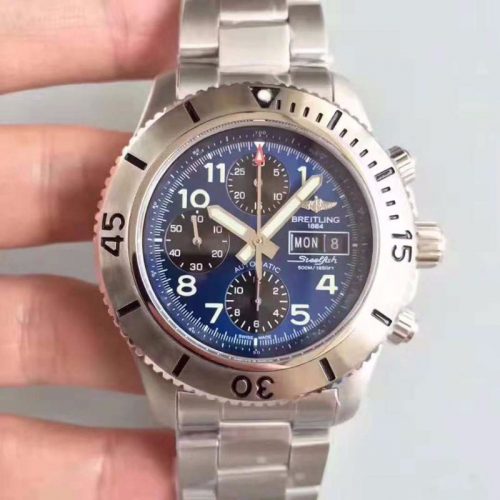 Breitling Superocean Chronograph Steelfish A13341C3/C893 GF Factory Blue Dial Replica Watch - UK Replica