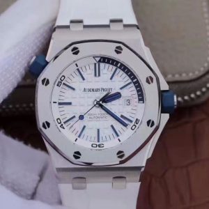 Audemars Piguet Royal Oak Offshore Diver 15710ST.OO.A010CA.01 JF Factory White Dial Replica Watch - UK Replica