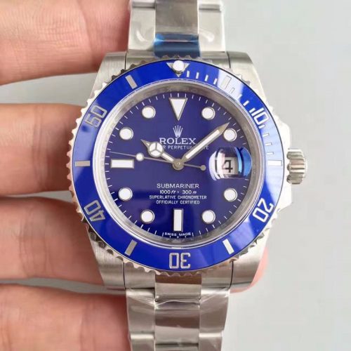 Rolex Submariner Date 116619LB 40MM Noob Factory Blue Dial Replica Watch - UK Replica