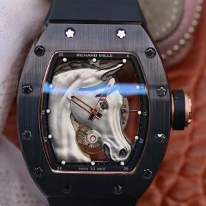 Richard Mille Polo Club Saint Tropez RM52-02 KV Factory White Horse Head Skeleton Dial Replica Watch - UK Replica