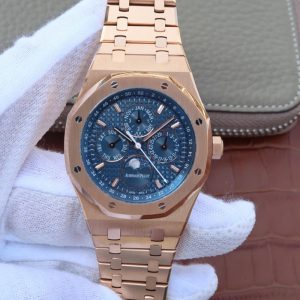 Audemars Piguet Royal Oak Perpetual Calendar 26574OR.OO.1220OR.02 JF Factory Blue Dial Replica Watch - UK Replica