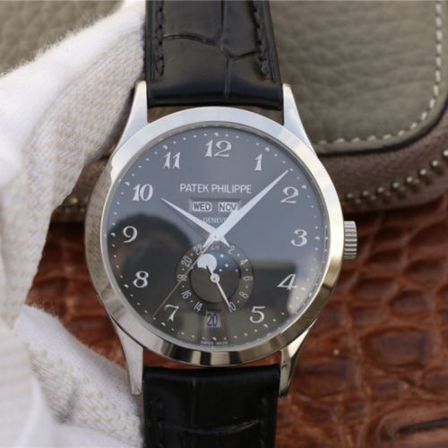 Patek Philippe Complications Annual Calendar 5396G-014 KM Factory Grey Dial Replica Watch - UK Replica