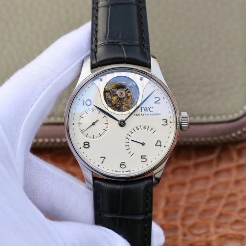 ZF Factory IWC Portuguese Real Tourbillon IW504202 White Dial Replica Watch - UK Replica