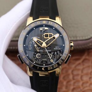 Ulysse Nardin El Toro 322-00-3 18K Yellow Gold Black Dial Replica Watch - UK Replica