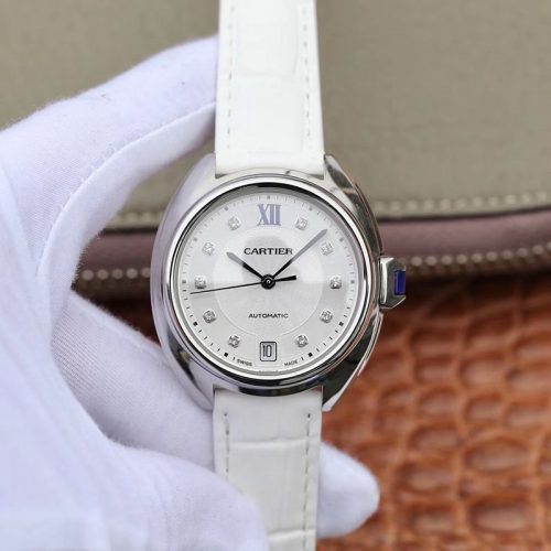 Cle De Cartier Ladies 35mm WJCL0032 Silver-gray Dial Replica Watch - UK Replica