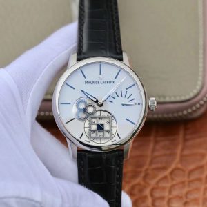 Maurice Lacroix Masterpiece MP7158-SS001-301-1 AM Factory White Dial Replica Watch - UK Replica