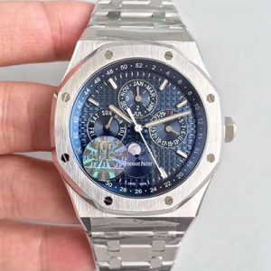 Audemars Piguet Royal Oak Perpetual Calendar 26574ST.OO.1220ST.02 JF Factory Blue Dial Replica Watch - UK Replica