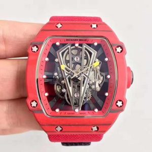 Richard Mille RM27-03 Red Forged Carbon Black Skeleton Dial Replica Watch - UK Replica