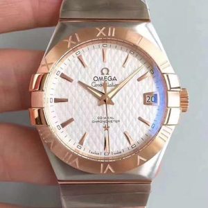 Omega Constellation 123.20.38.21.02.008 38MM 3S Factory White Textured Dial Replica Watch - UK Replica