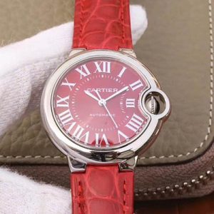 Ballon Bleu De Cartier 33MM WSBB0022 TW Factory Red Dial Replica Watch - UK Replica