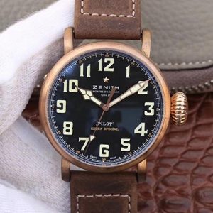 Zenith Pilot Type 20 Extra Special Bronze 29.2430.679.21.C753 XF Factory Black Dial Replica Watch - UK Replica