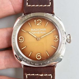 Panerai Radiomir 3 Days Acciaio Brevettato PAM687 ZF Factory Brown Dial Replica Watch - UK Replica