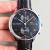 IWC Portugieser Chronograph IW371447 ZF Factory Black Dial Replica Watch - UK Replica