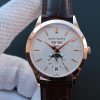 Patek Philippe Complications Annual Calendar 5396G KM Factory 18K Rose Gold White Dial Replica Watch - UK Replica