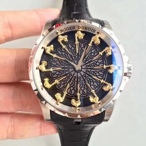 Roger Dubuis Excalibur Knights Of The Round Table II RDDBEX0495 Black Dial Replica Watch - UK Replica