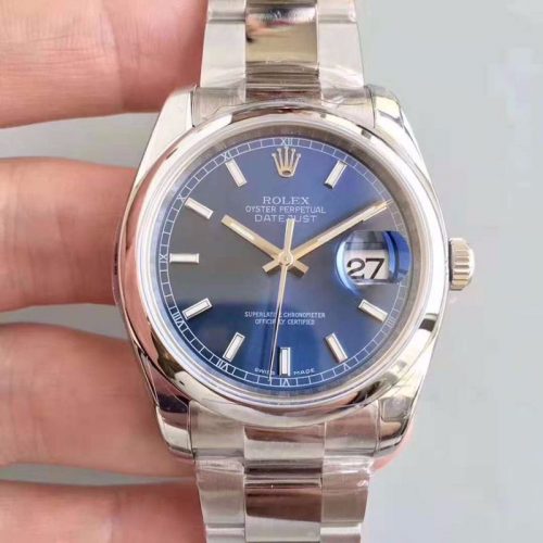 Rolex Datejust 36MM 116200 AR Factory Blue Dial Replica Watch - UK Replica