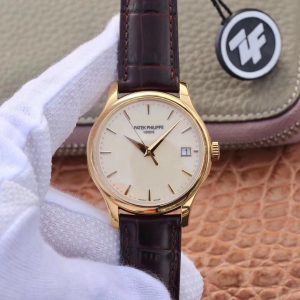 ZF Factory Patek Philippe Calatrava Yellow Gold 5227J-001 Flip Back Version Replica Watch