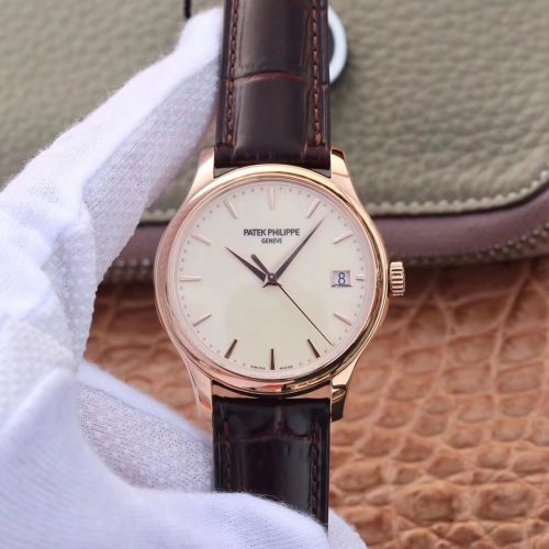 ZF Factory Patek Philippe Calatrava Rose Gold 5227R-001 Flip Back Version Replica Watch