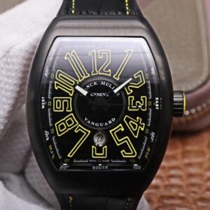 Franck Muller Vanguard V.45.SC.DT.TT.NR.BR.JA ZF Factory Black Dial Replica Watch