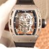 Richard Mille RM052 ZF Factory Silver Titanium Skull Dial Replica Watch