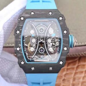 Richard Mille RM53-01 Tourbillon Pablo Mac Donough JB Factory Black Hollow dial Replica Watch