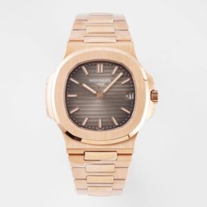 Patek Philippe Nautilus 5711/1R-001 PPF Factory V4 Rose Gold Brown Dial Replica Watch