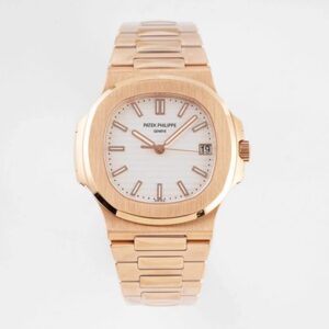 Patek Philippe Nautilus 5711/1R-001 PPF Factory V4 Rose Gold White Dial Replica Watch