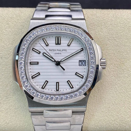 Patek Philippe Nautilus 5713/1G-010 PPF Factory V4 White Dial Replica Watch