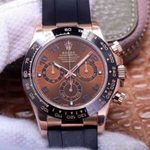 Rolex Daytona M116515LN-0015 Noob Factory Brown Dial 4130 Movement Replica Watch