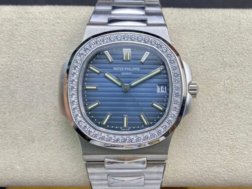 Patek Philippe Nautilus 5713/1G-010 PPF Factory V4 Blue Dial Replica Watch