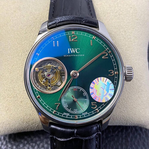 IWC Portuguese Perpetual Calendar IW503405 APS Factory Black Leather Strap Replica Watch