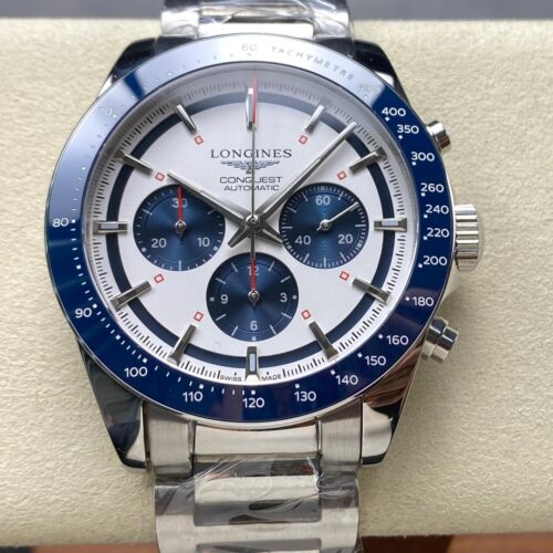 Longines Sports L3.835.4.98.6 Blue Bezel JF Replica Watches - JF Replica